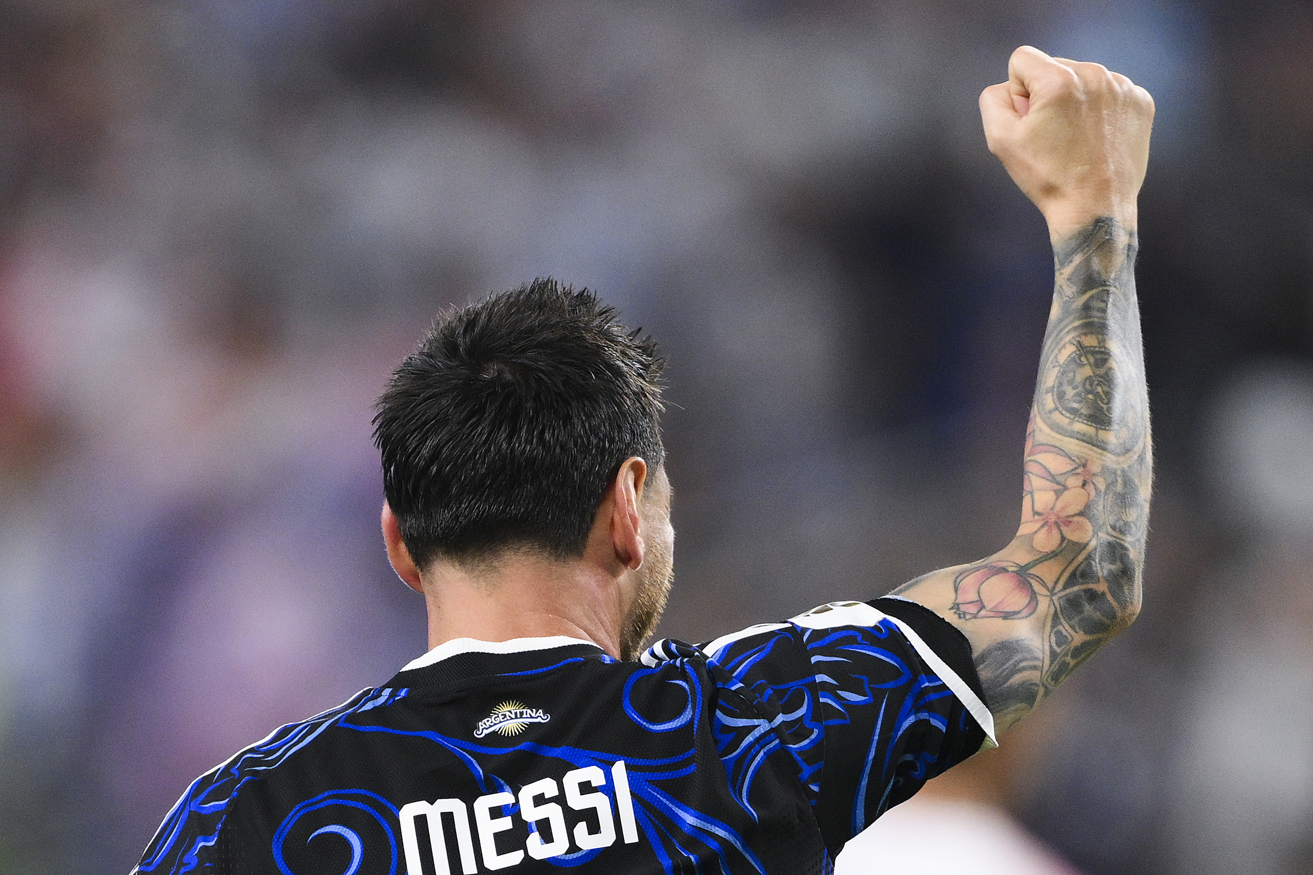 Lionel Messi durante un partido con la selección de Argentina en el Mundial 2026